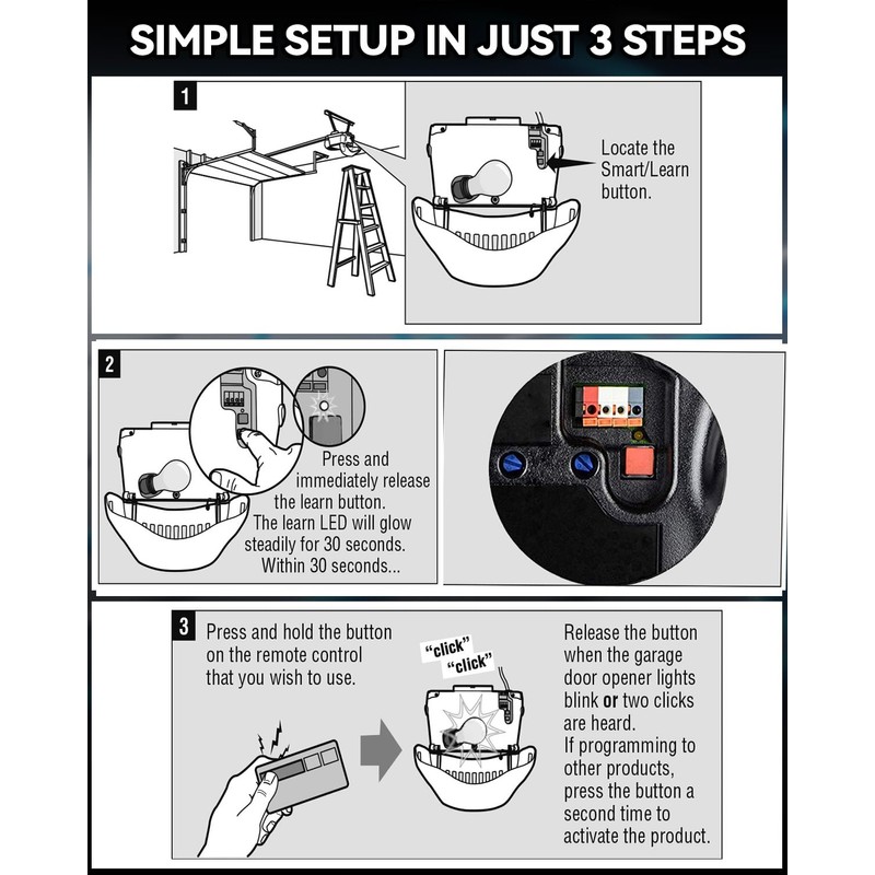 971LM 972LM 950CB Remote for liftmaster/Chamberlain Garage Door Opener Remote