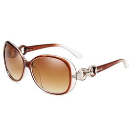 Ulterra Women's Sunglasses, UV Protection, Polarized, Lightweight, Small Face, Driving, Classic, UV Protection, Fashionable, Large, Braun