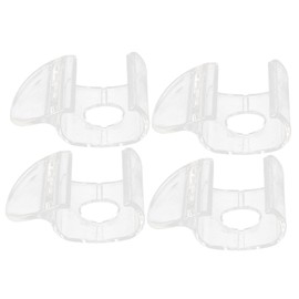 CORHAD - 4 persianas venecianas con clip para ventana, enrollables, sin cordones, persianas para ventana, cortinas traslúcidas, clips de cenefa, para persianas, varillas sin cable, palanca de