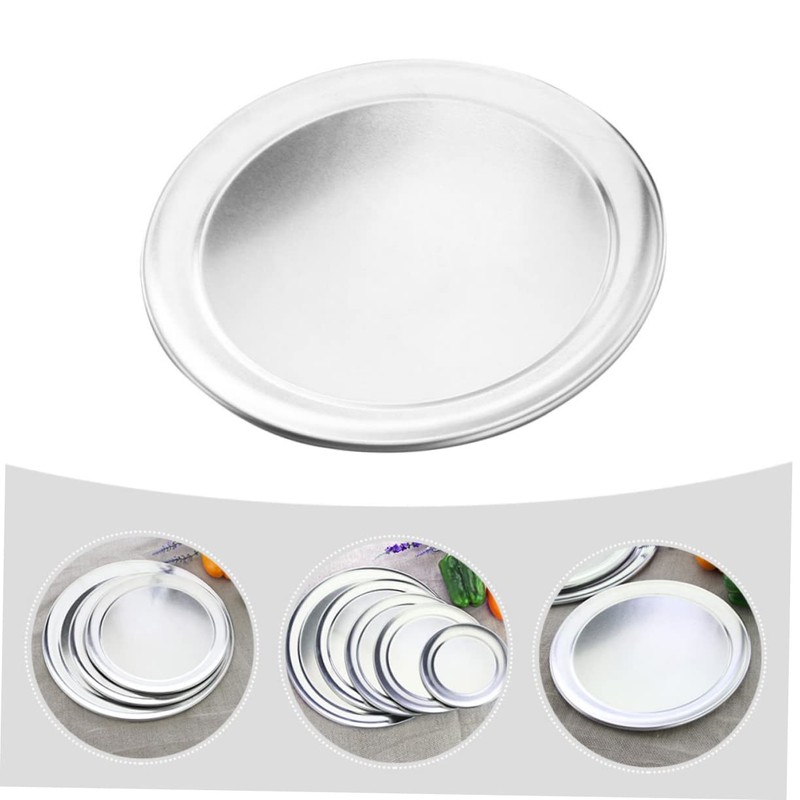 Operitacx Metal Pizza Pan Heat Resistant Oven Tray Durable Non