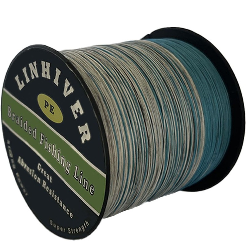 LinHiver Braided Fishing Line, Strong Power, Great Abrasion Resistance, Thin