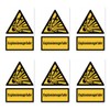Stickers: 75 x 50 mm, Pack of 6 – Explosion