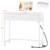 Cyclysio Vanity Desk with Mirror and Lights, 36'' Makeup Vanity