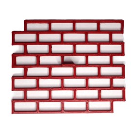 Brick Pattern Cookie Cutter Stamp - Architectural Design Fondant Cutter for Creative Baking, 6cm x 6cm, High Detail, Precise Cut, Food Safe Material