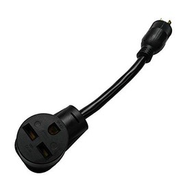 Parkworld 885057 Power Adapter Cord 3-Prong Generator 20A Locking L5-20P Male Plug to 30 AMP 6-30R Female Receptacle (ONLY Output 20A 125V)