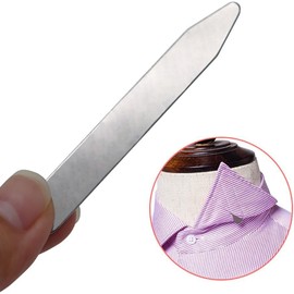 Vayfoni 12 PCS Stainless Steel Collar Stiffeners – Metal Shirt Collar Stays in 3 Sizes (55.8/63.5/70mm) – Durable Collar Support for Men & Women Dress Shirts – Silver