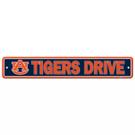 Fremont Die Auburn Tigers Plastic Street Sign