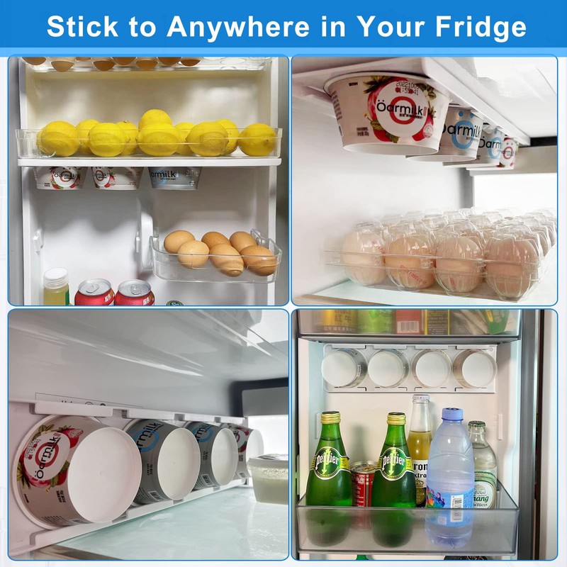 Yogurt Organizer for Fridge, Yogurt Holder for Refrigerator Greek and