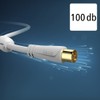 Hama Aerial Cable Coaxial Male to Coaxial Female Gold-Plated 3.0