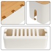 Cable Tidy Box, Larger Cables management box, with Bamboo Lid