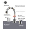 8 Inch Widespread Bathroom Faucet,Brushed Nickel Bathroom Sink Faucet 3