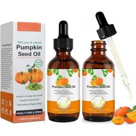 Aceite de Semilla de Calabaza para el Cabello, Natural para Cabello Seco, Dañado y Debilitado, Hidratante Nutritivo para Cuero Cabelludo y Piel, Tratamiento Hidratante para Mujeres y Hombres