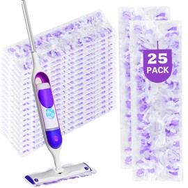 Power Mop Pads Compatible with Swiffer Power Mop Refills, Disposable Multi-Surface Power Mop Refills for Swiffer Wet Pads Refill, Cleaning Supplies for Swiffer Power Mop Pads, Unscented,25 Pack