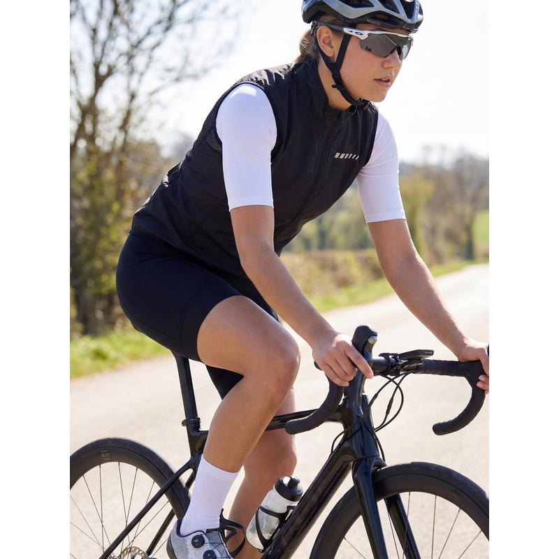 Chaleco de Ciclismo para Mujer, Ligero y Resistente al Viento,