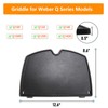 Grisun 6558 Cast Iron Griddle for Weber Q1000 Q1200 Q1400