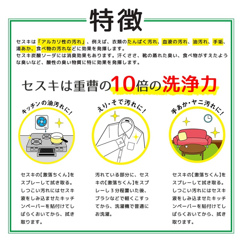 LEC Sesquiquadrate Gekiochi-kun Refill, 12.2 fl oz (360 ml), Cleaning,