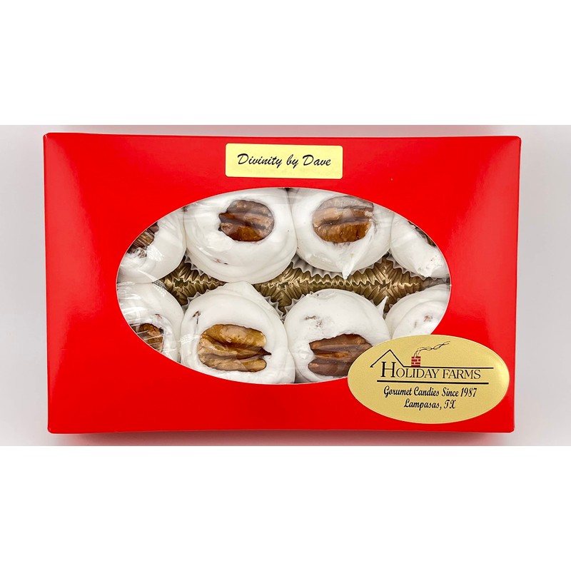 8 Piece Divinity Gift Box (With Pecans) Old Fashioned Divinity,