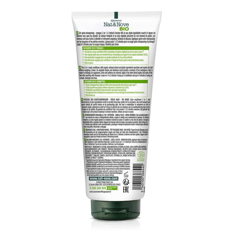 NAT&NOVE BIO 2-in-1 Dry Hair Conditioner - 200ml