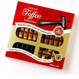 Generic Nonsuch Luxury Toffee Selection Hammer Pack 400g - Roasted Hazelnut, Original Creamy, Liquorice and Fruit & Nut