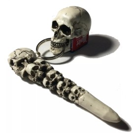 BawdyPartz Made in USA Skull Pool Billiards Cue Pocket Chalker Holder Chalk Stick 29PC