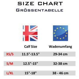 SLS3 Calf Compression Stockings without Foot | Sports Compression Stockings | Tubes | Compression Leg Warmers | Leg Warmers L/XL Black