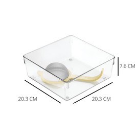 InterDesign 引き出し内整理トレイ クリア 20.3 x 7.6 cm Linus 53330EJ