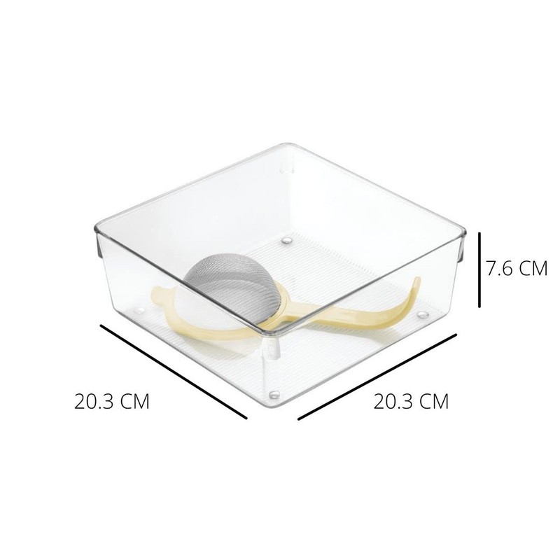 InterDesign 引き出し内整理トレイ クリア 20.3 x 7.6 cm Linus 53330EJ