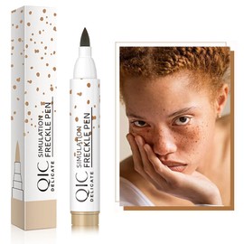Naapesi Freckle Pen, Freckle Pen, Natural Lifelike Freckle Make Up Pen, Waterproof, Long-Lasting Soft Dot Pen, Freckle Makeup Tool (Light Brown)