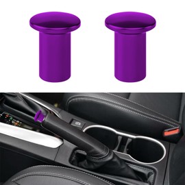 Wedcool 2PCS Hand Brake Knob Cover, Car Handbrake Button, Car E-Brake Handle Cover, E-Brake Handle Handbrake Emergency Cover, Gear Handle Brake Press Button Compatible with GT86, FRS, BRZ (Purple)