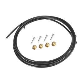 BULLSPANN Bicycle Brake Hose and Brass Connection Insert Kit for Shimano BH90 Bike Hydraulic Disc Brake Hose for Bicycle 1 Set