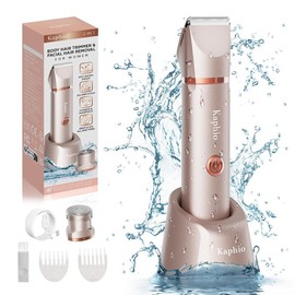 Bikini Trimmer for Women,Electric Razor & Shaver for Face, Body & Intimate Areas ,Hair Trimmer Ipx7 Waterproof Wet & Dry Use,Rechargeable Razor Travel Grooming Kit:_Gold