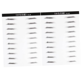 MERRYHAPY 20 Pairs Eyebrow Stickers 2 Sheets Realistic Brow Makeup Tools for Men