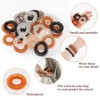 Spiral hair tie set, 10 pieces, waterproof coil, telephone line