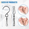 Jetec 30 Pieces Wind Spinner Swivel Hooks 360 Degree Dual