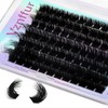 Vznffur Fluffy Lash Clusters Thick Volume Eyelash Clusters 200D 10-18MM