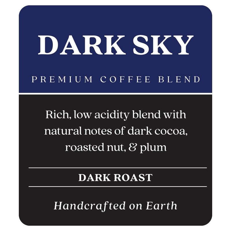 Copper Moon Dark Roast Ground Coffee, Dark Sky Blend, 12