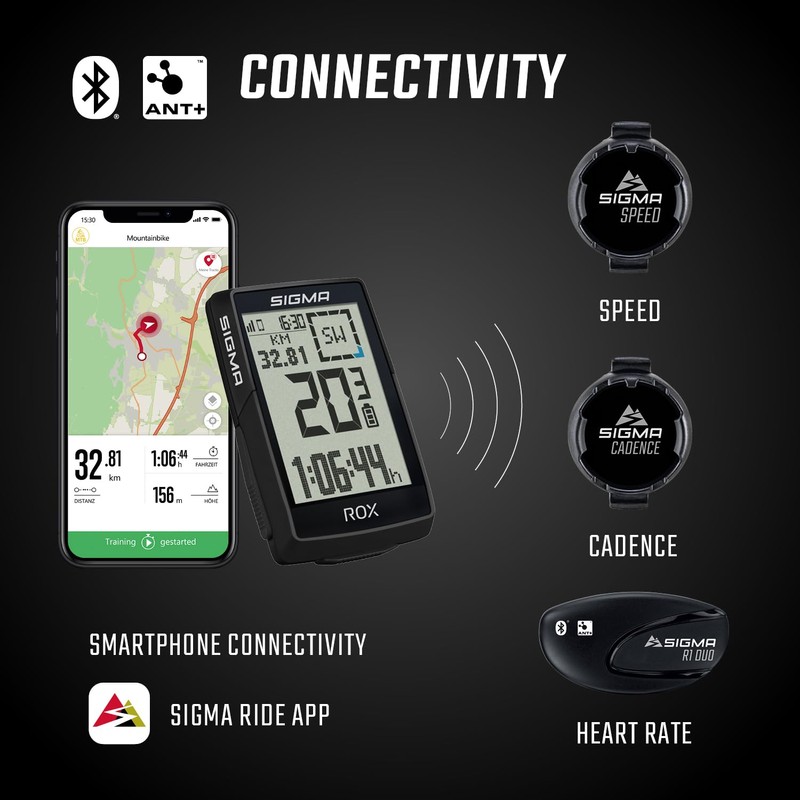 SIGMA ROX 4.0 SE| ciclocomputer wireless GPS e navigazione incl.