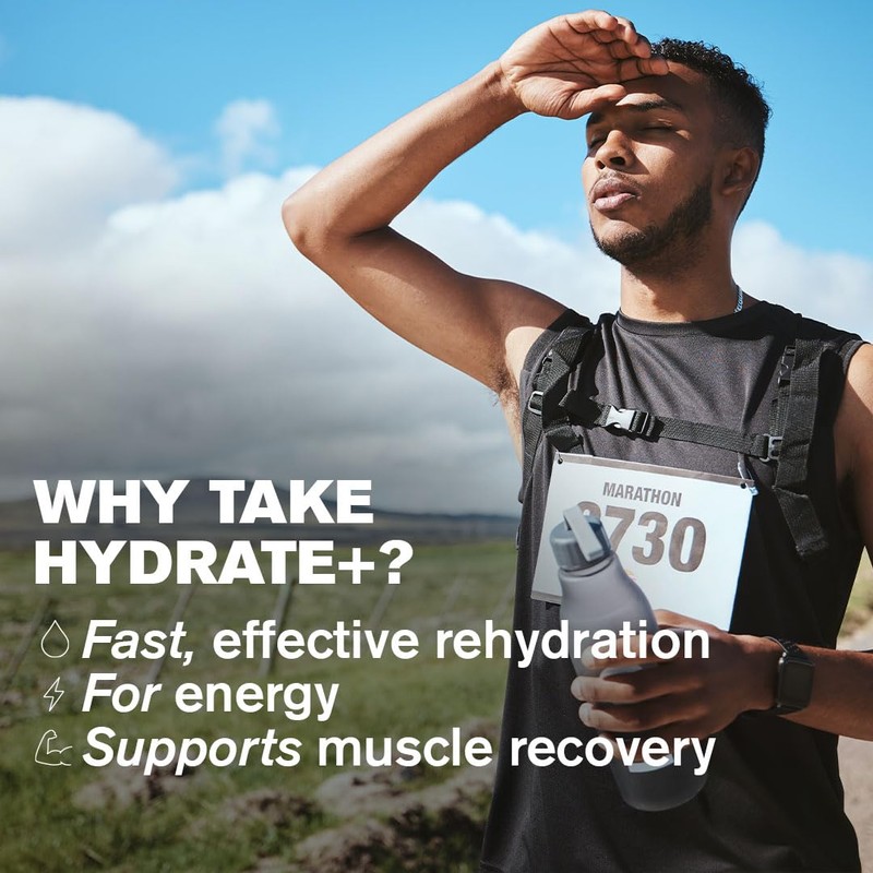 DR.VEGAN Hydrate+ | Hydration Sachets, Zero Sugar Electrolyte Powder |