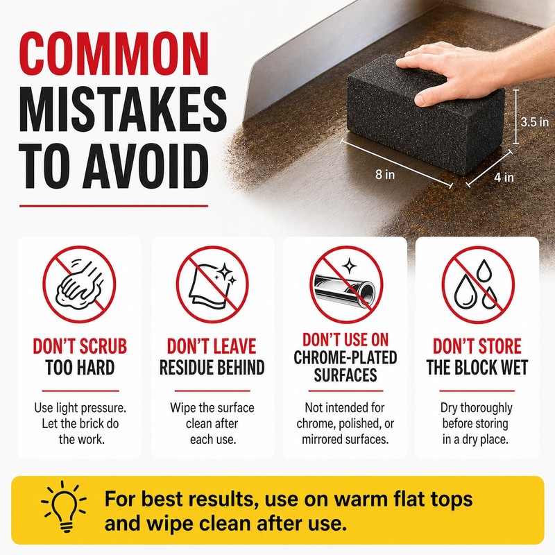 Commercial Grade, Heavy Duty Grill Cleaning Brick Bulk 2 Pack.