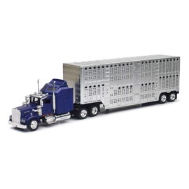 1/43 D/C Kenworth W900 Pot Belly Livestock Trailer