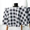 Biscaynebay Fabric Tablecloths Round 70" for Tables' Diameters from 30"