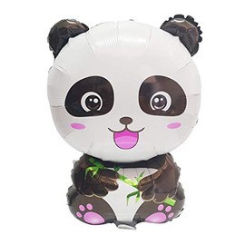Morndew 2 PCS Bamboo Eating Panda Foil Balloons for Kids Themed Party Festival Party Birthday Party Baby Shower Wedding Party Decorations