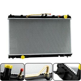 Korelox CU2434 Radiator Compatible with 2002-2008 Toyota Camry Solara 3.0L 3.3L V6 Gas & 2002-2006 Lexus ES330 CU2435, Aluminium Core Cooling Radiator
