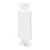 Leviton Decora Plastic Adapter Plate, Blank, No Hole, With-Ears, and