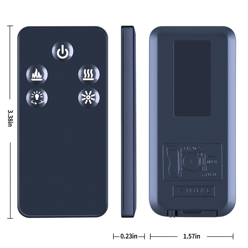 Replacement Remote Control for Dimplex Revillusion Electric Log Set Fireplace