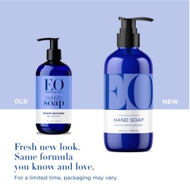 EO French Lavender Liquid Hand Soap 12oz Pack of 3 Organic Gentle Cleanser