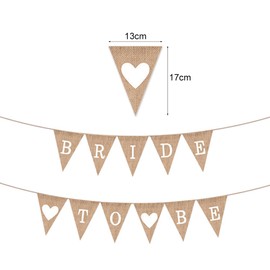Bride To Be Garland Decoration, Hen Party Decoration Women Jute Boho Banner, Bride To Be Bunting JGA Accessories for Bride Party Wedding