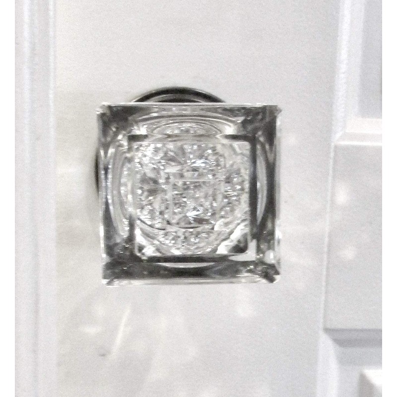 Exceptional Princess-Diamond Cut Crystal French Door Knobs-When only the Very