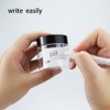 BiBiFly 60ml 30pcs Clear Plastic Round Jars with Black Lids,