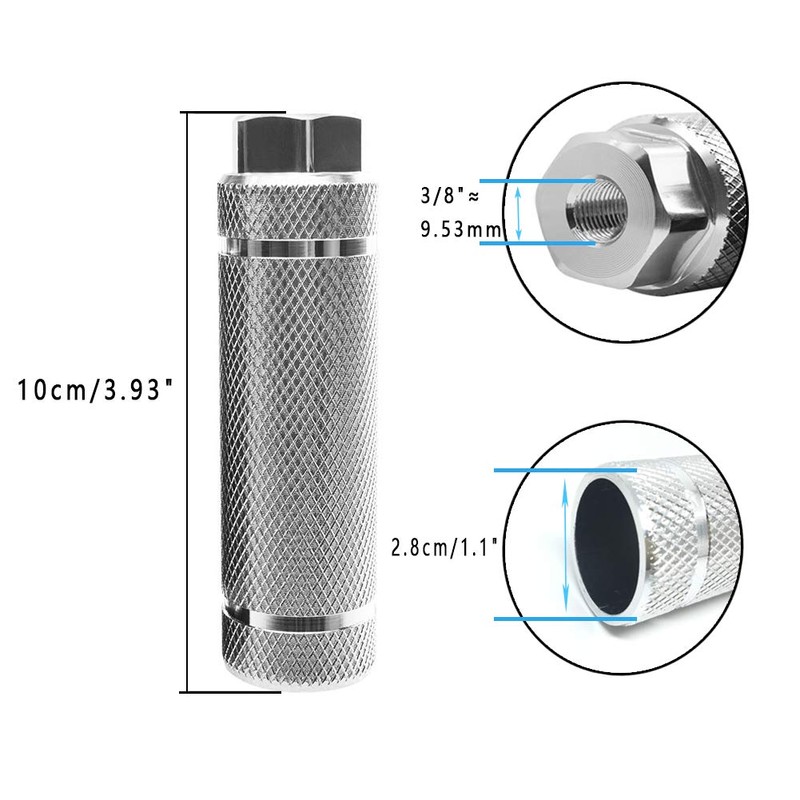 WALKING Bicycle Pegs, Fits 3/8" Axle, Suitable for All Types